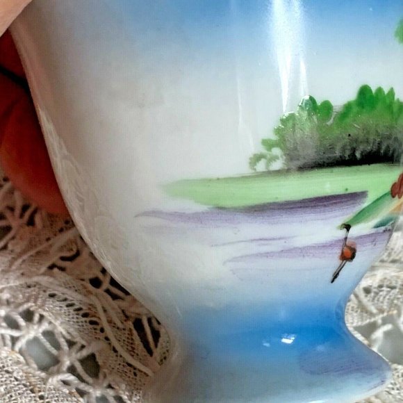 Flamingo Mini Tea Cup Saucer Vintage Florida Souvenir - Picture 10 of 10